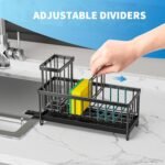 Cisily Black Sponge Holder for Kitchen Sink - Image 4