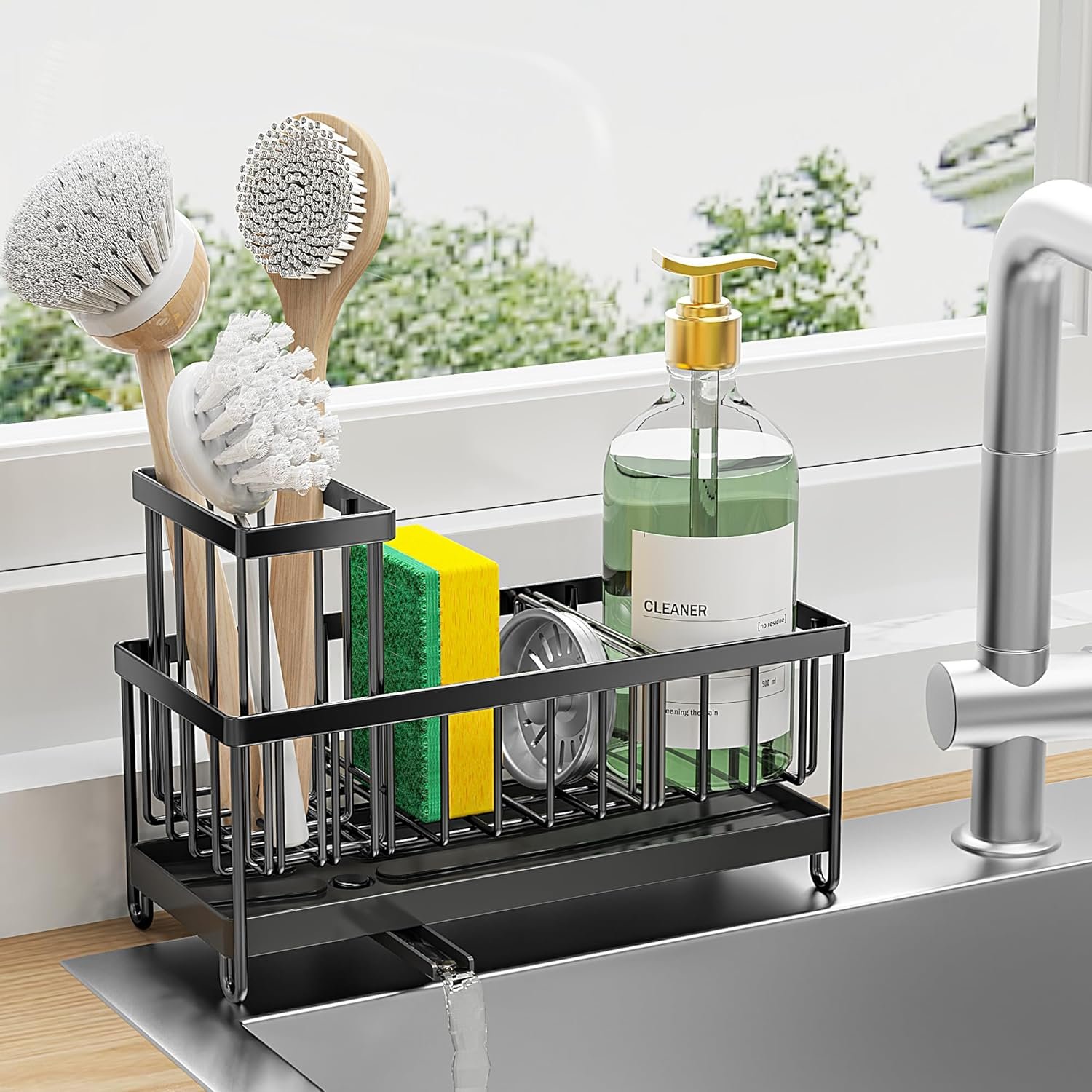 817NZ3rrbIL._AC_SL1500_1 Cisily Black Sponge Holder for Kitchen Sink - Image 7
