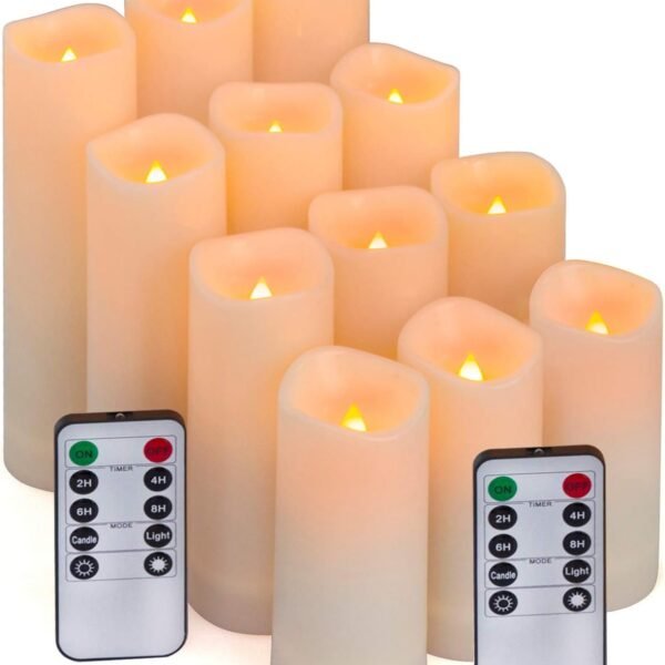 Aignis 12pcs Flameless LED Candles Warm