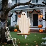Halloween Decorations Outdoor Hanging Swing Ghost - Image 4