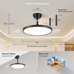42" Retractable Ceiling Fan with Lights - Image 9