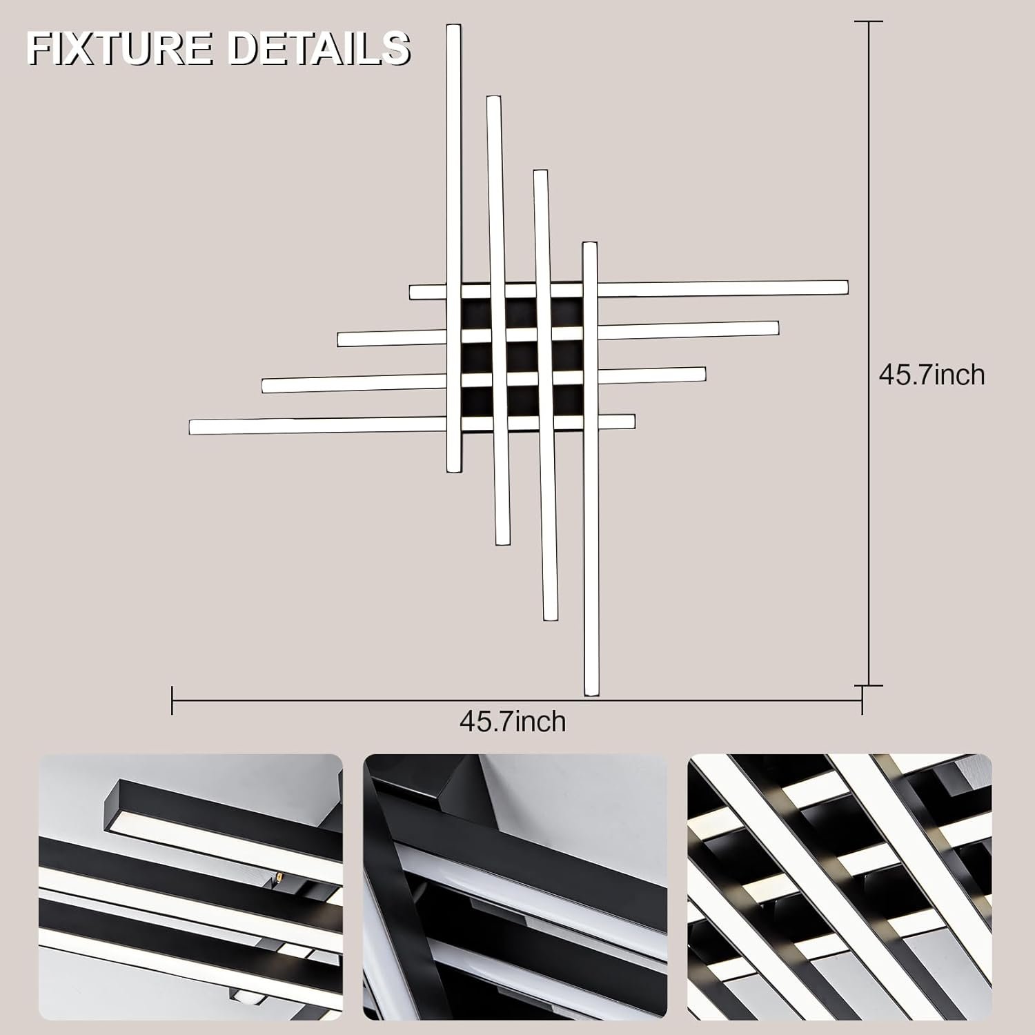 61tvHdPO+dL._AC_SL1500_ JAYMP Modern Ceiling Light with Remote - Image 5