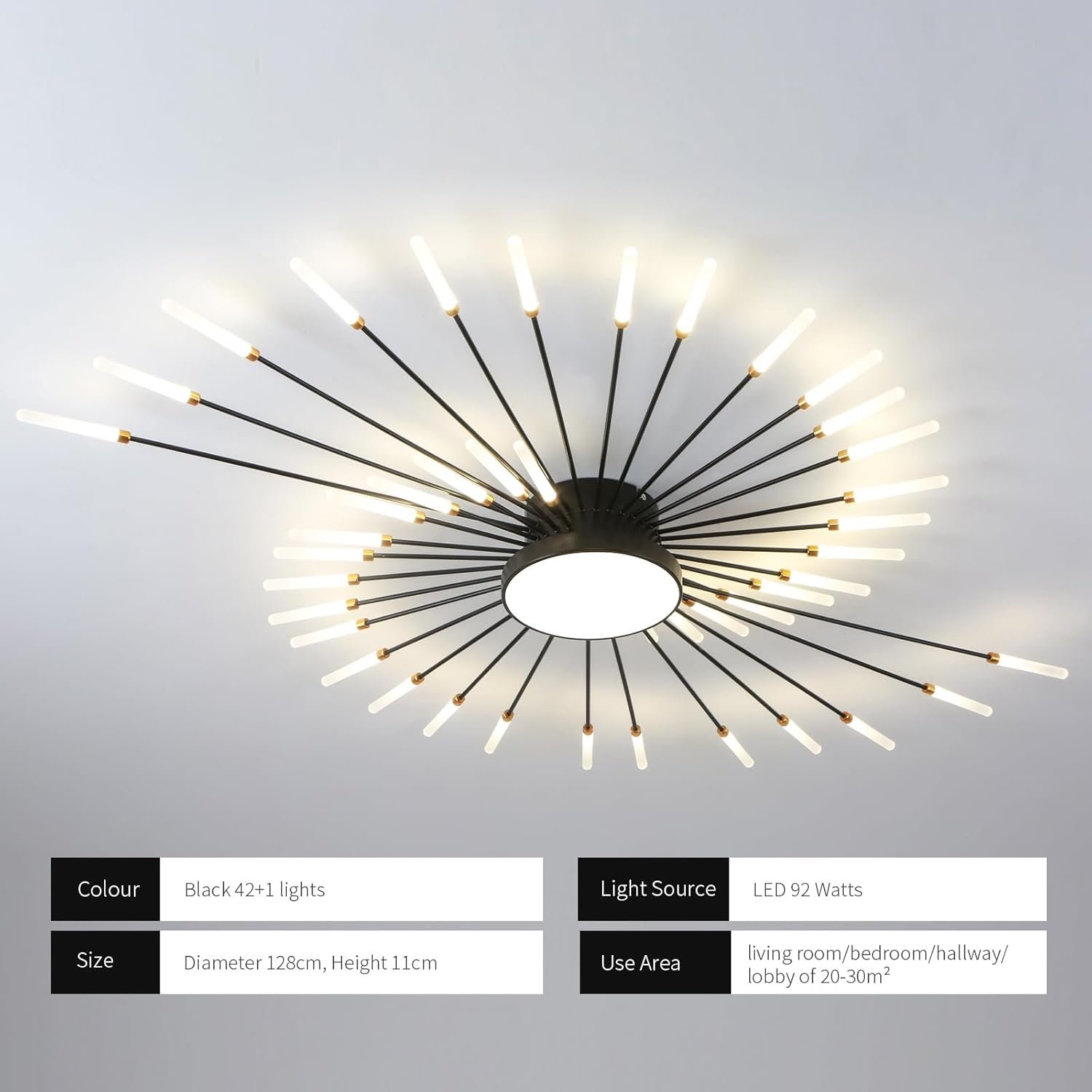 61w6xg8o9WL._AC_SL1500_ JAYMP Ceiling Light Modern Flower - Image 7