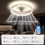 AIKVSXER Ceiling Fans with Lights,20 Inch Low Profile Fandelier with APP Control - Image 7