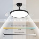 42" Retractable Ceiling Fan with Lights - Image 7