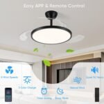 42" Retractable Ceiling Fan with Lights - Image 2