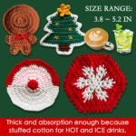 Crochet Designer Handmade Coasters Set - Image 3