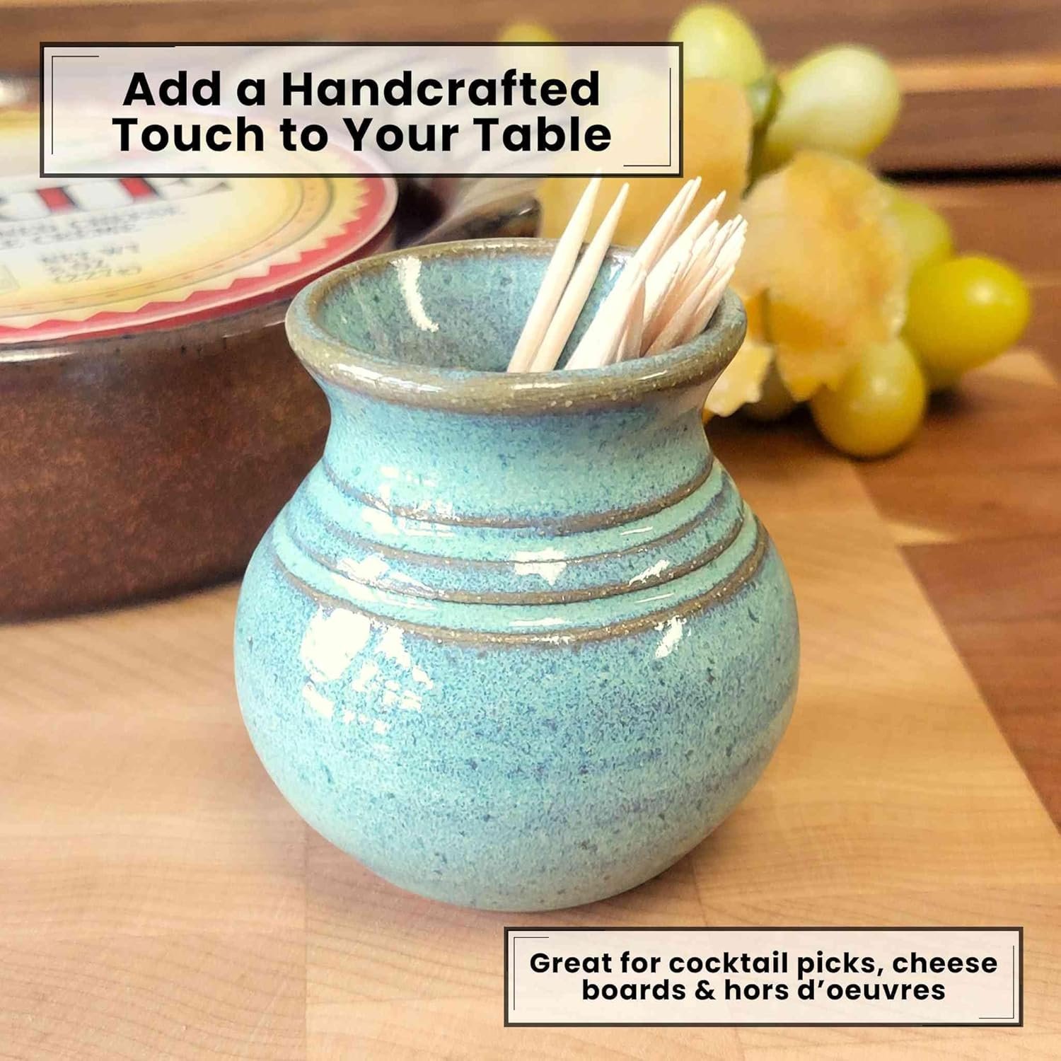 71LA020ITzL._SL1500_ Handmade Ceramic Toothpick Holder - Image 9
