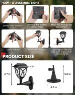 Solar Wall Lights Outdoor - Image 3