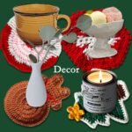 Crochet Designer Handmade Coasters Set - Image 4