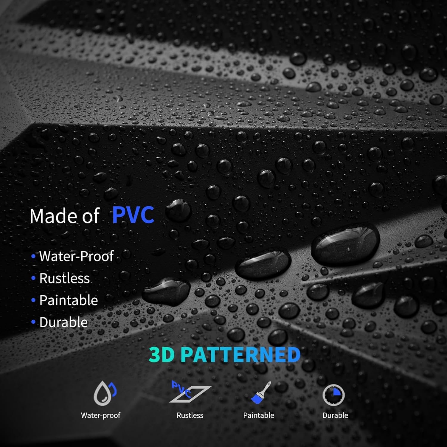 71aihOUSqyL._SL1500_ Art3dwallpanels 33 Pack 3D Wall Panel Diamond for Interior Wall Décor - Image 8