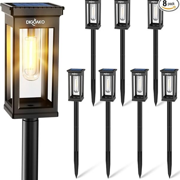 Up to 15H Taller & Brighter Solar Lights Outdoor