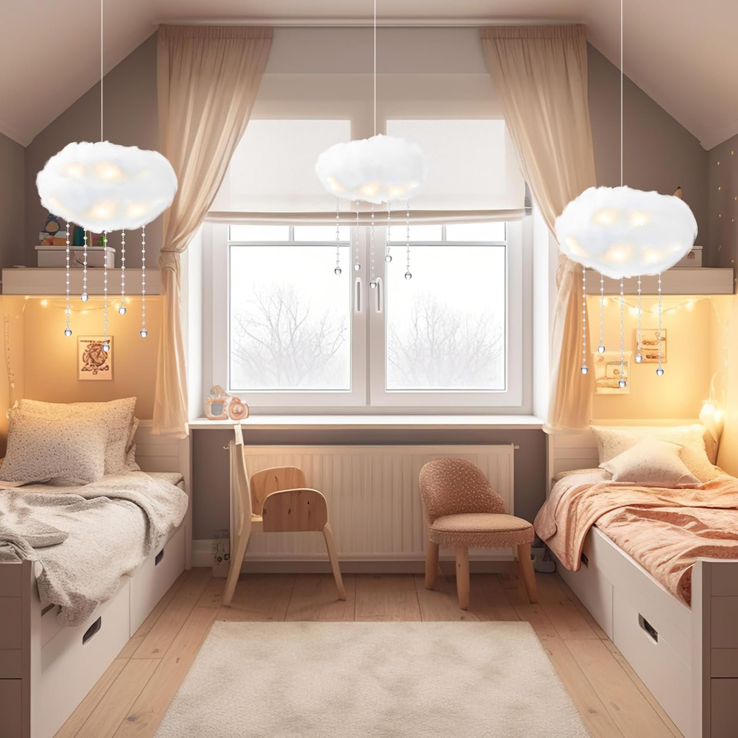 71gQmRj8GcL._AC_SL1500_ LED Artificial Cloud Props for Room Ceiling with Sun Catching Crystals - Image 3