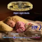 AIKVSXER Ceiling Fans with Lights,20 Inch Low Profile Fandelier with APP Control - Image 3