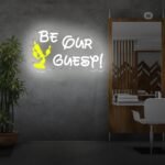 Be Our Guest Neon Signs Beauty and the Beast Birthday Part Candle Holder LED Ligfhts with - Image 3