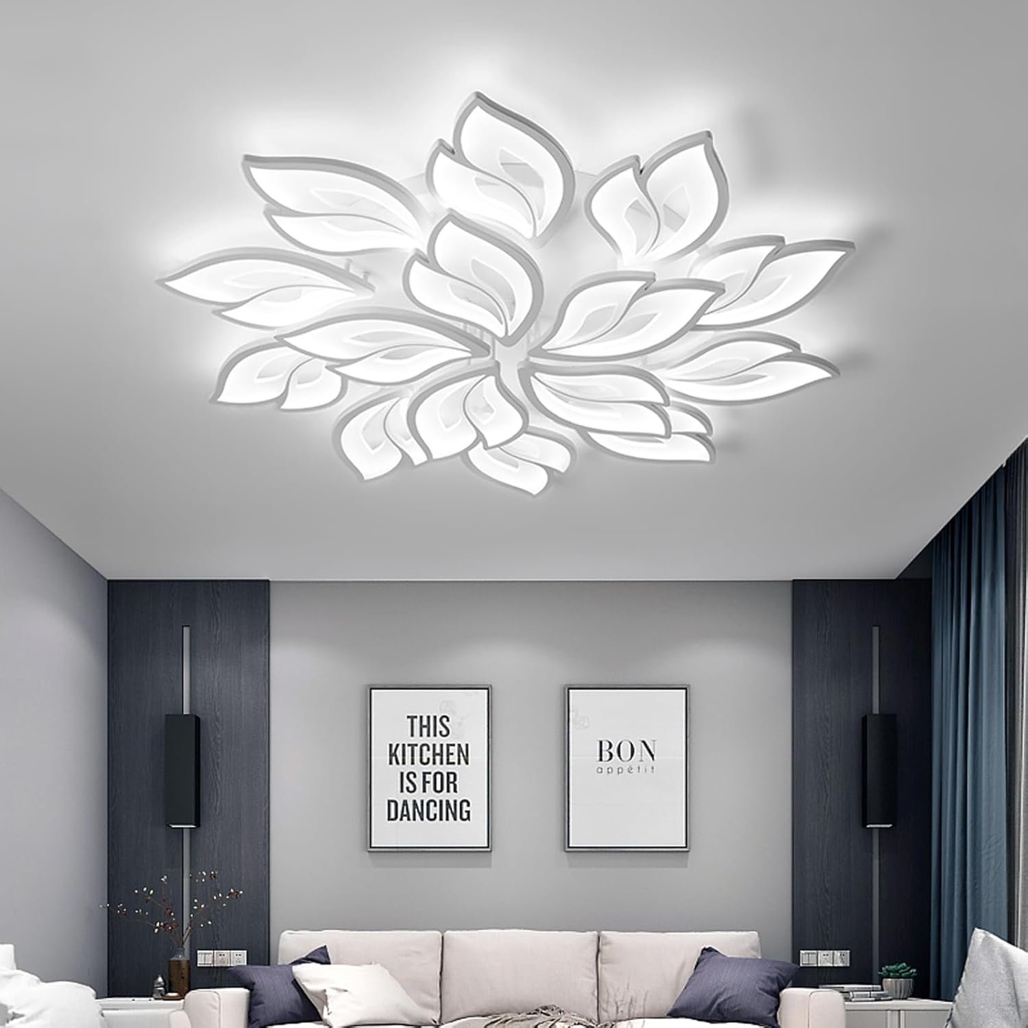 71s4XPyfs3L._AC_SL1500_ JAYMP 39.4" Flower Shaped Ceiling Light - Image 2