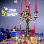Be Our Guest Neon Signs Beauty and the Beast Birthday Part Candle Holder LED Ligfhts with - Image 2
