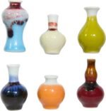 Mini Ceramic Vase Magnets for Fridge