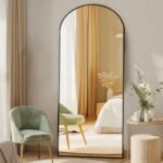 DUMOS Arched Full Length Mirror with Stand 64"x21"