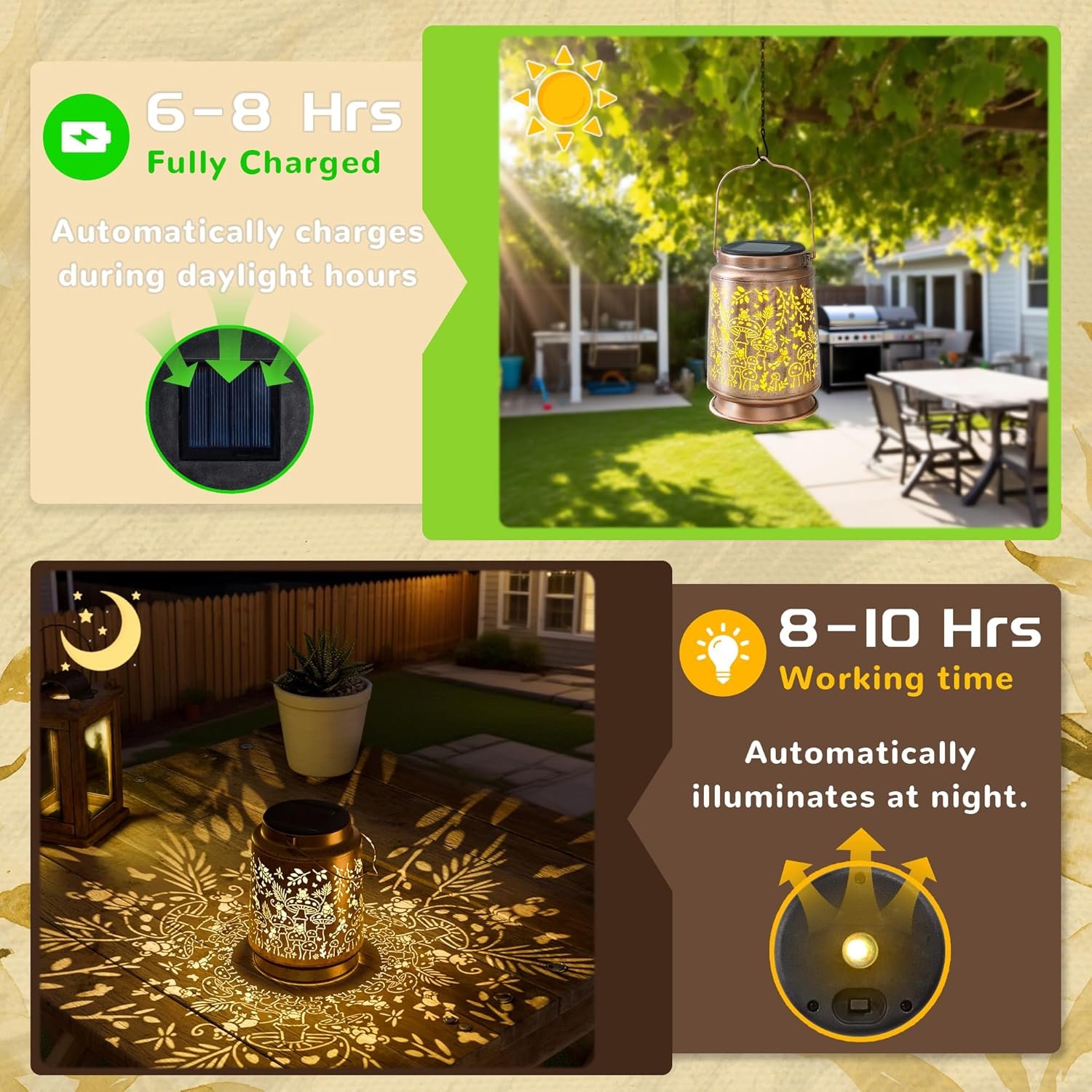 81CZ0gQRy4L._AC_SL1500_ Mushroom & Frog Solar Lantern for Garden Outdoor Decor - Image 3