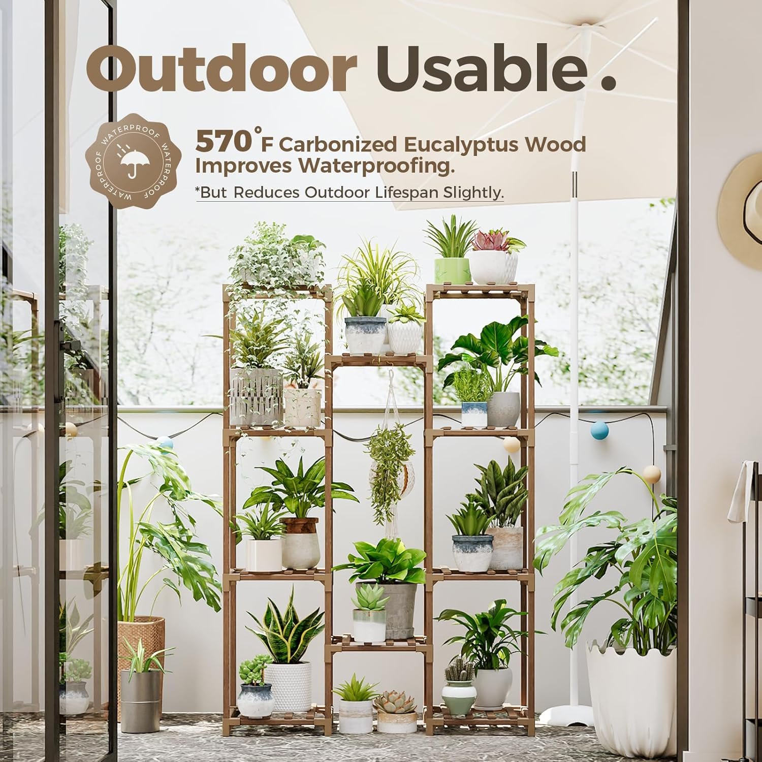 81Mo+HhdA5L._AC_SL1500_ Bamworld Plant Stand Indoor Outdoor - Image 4