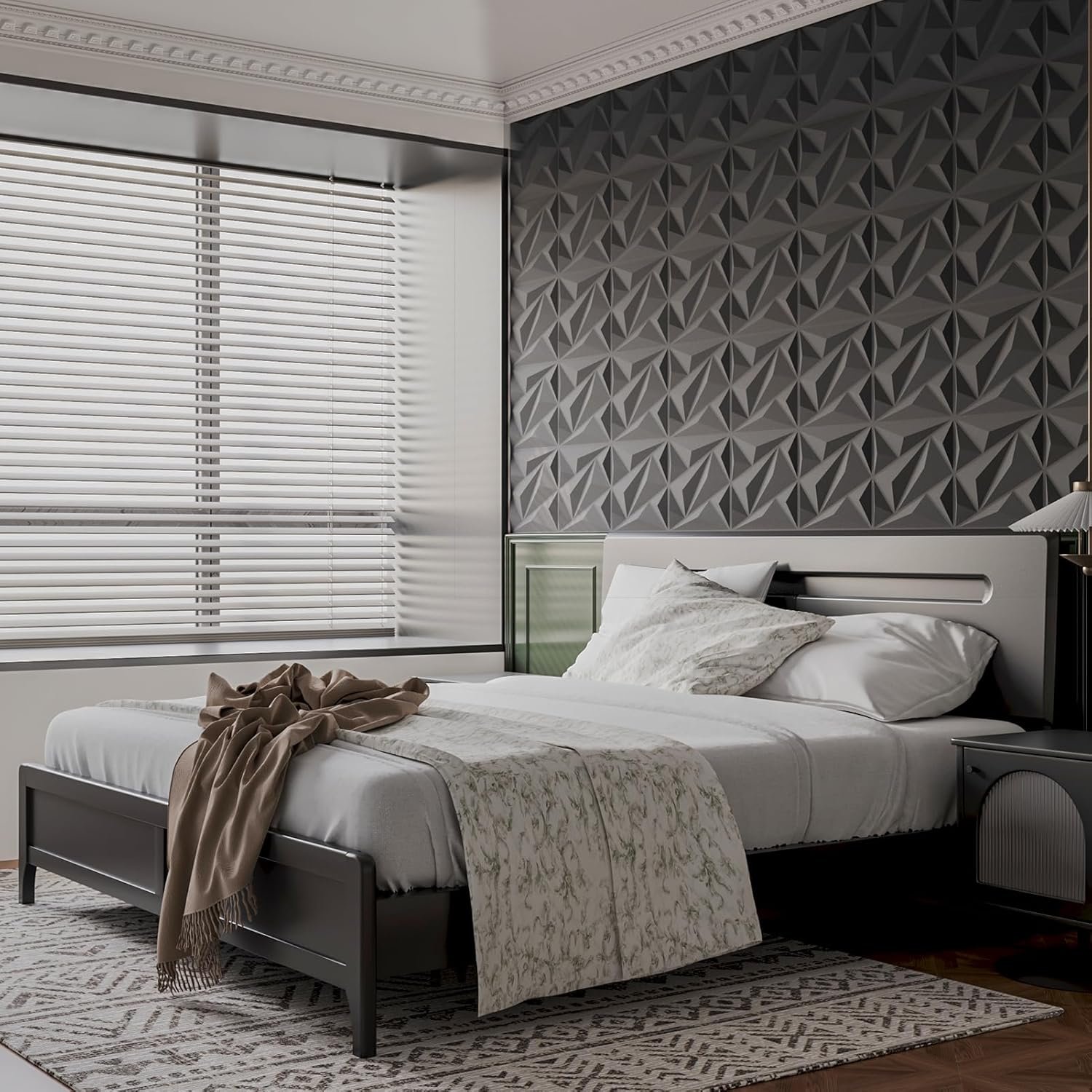 81NxiXauliL._SL1500_ Art3dwallpanels 33 Pack 3D Wall Panel Diamond for Interior Wall Décor - Image 4