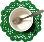 BIBITIME 2 PCS 6" to 7" Hollow Flower Crochet Round Doilies - Image 3