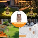 Solar Lantern Outdoor Lamp Waterproof Decorations Garden Decor - Image 7