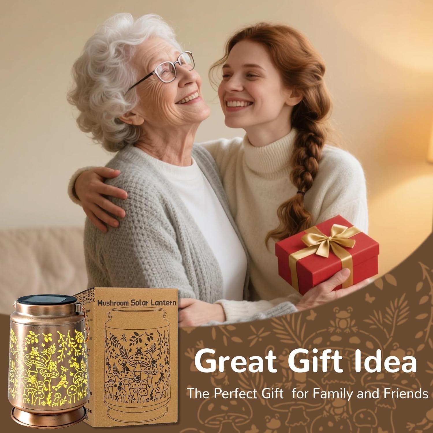 81YxJc-nGJL._AC_SL1500_ Mushroom & Frog Solar Lantern for Garden Outdoor Decor - Image 4