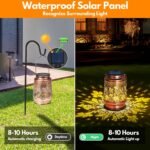 Solar Lantern Outdoor Lamp Waterproof Decorations Garden Decor - Image 6