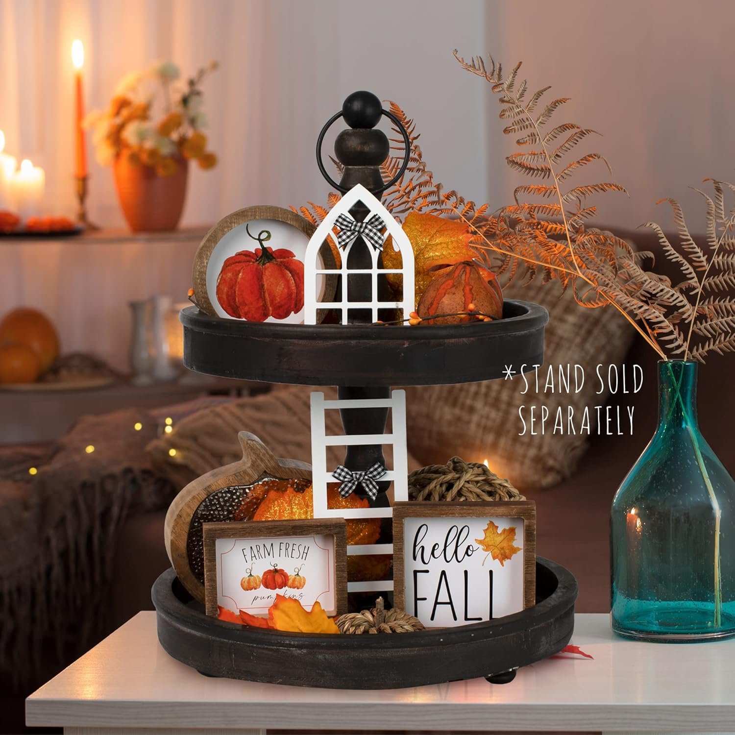 81r+wuTmVtL._AC_SL1500_ The Ultimate Farmhouse Fall Tiered Tray Decor Set - Image 9