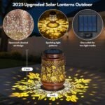 Solar Lantern Outdoor Lamp Waterproof Decorations Garden Decor - Image 8