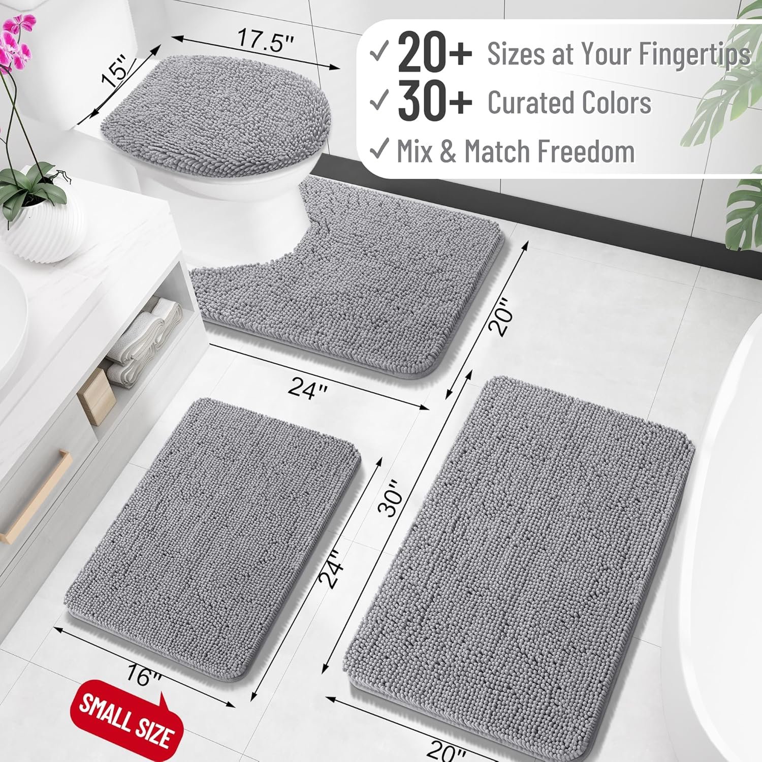 91SchplmcKL._AC_SL1500_3 OLANLY Bathroom Rugs 30x20 - Image 7