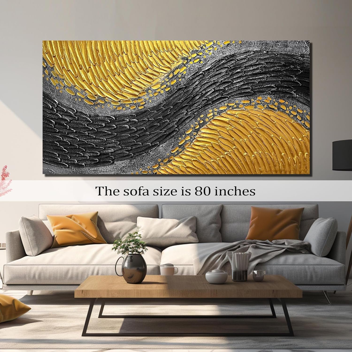 91dEqqMsYdL._AC_SL1500_ Black and Gold Abstract Painting - Image 7