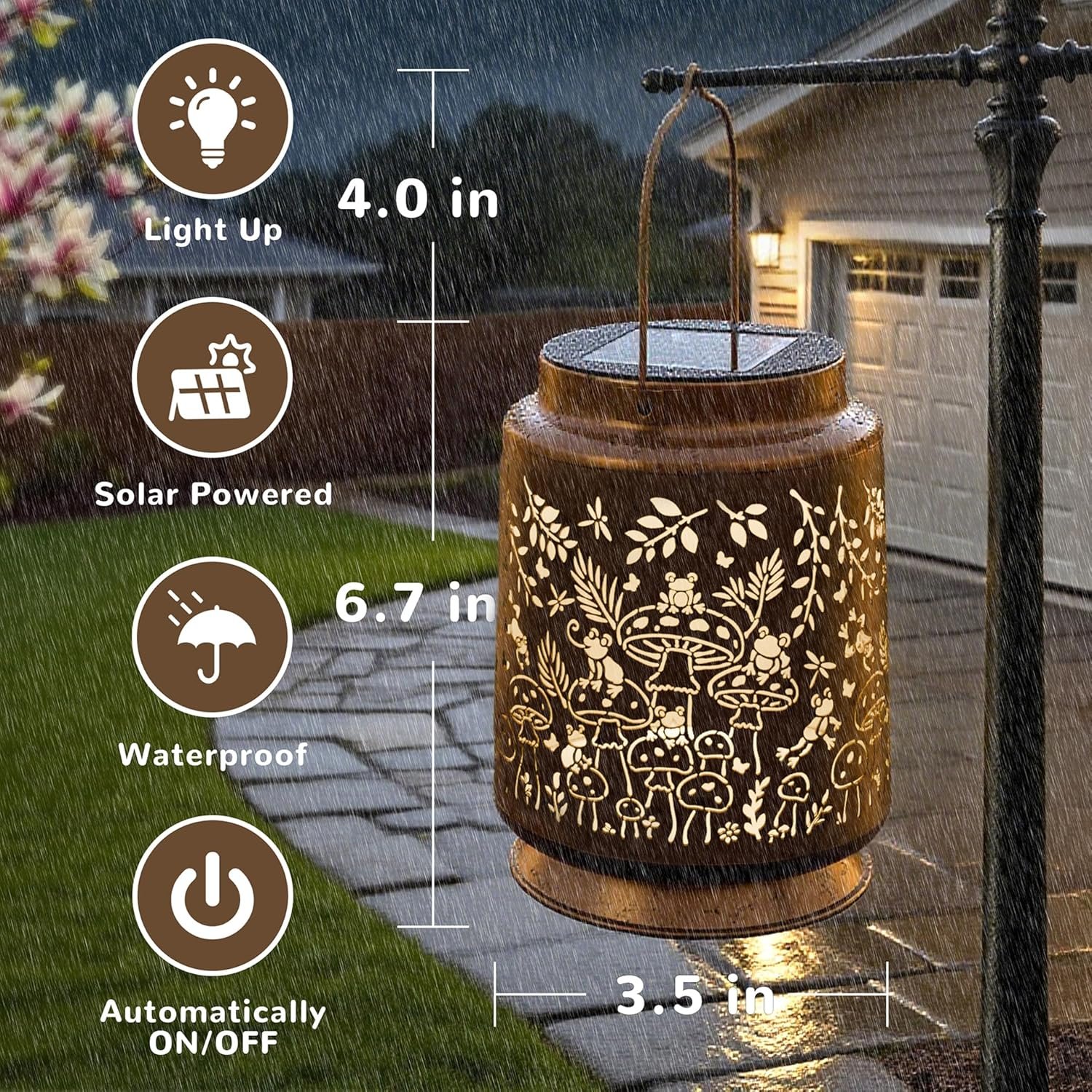 91q9wT2mgiL._AC_SL1500_ Mushroom & Frog Solar Lantern for Garden Outdoor Decor - Image 5